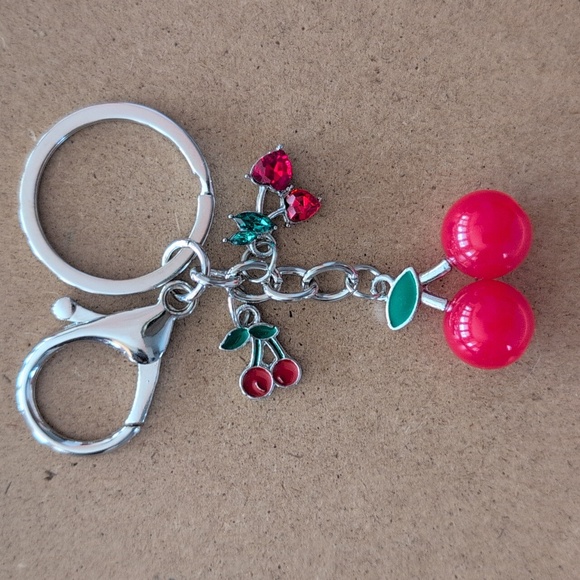Cherry Delight Keychain Bag Charm - Picture 1 of 10